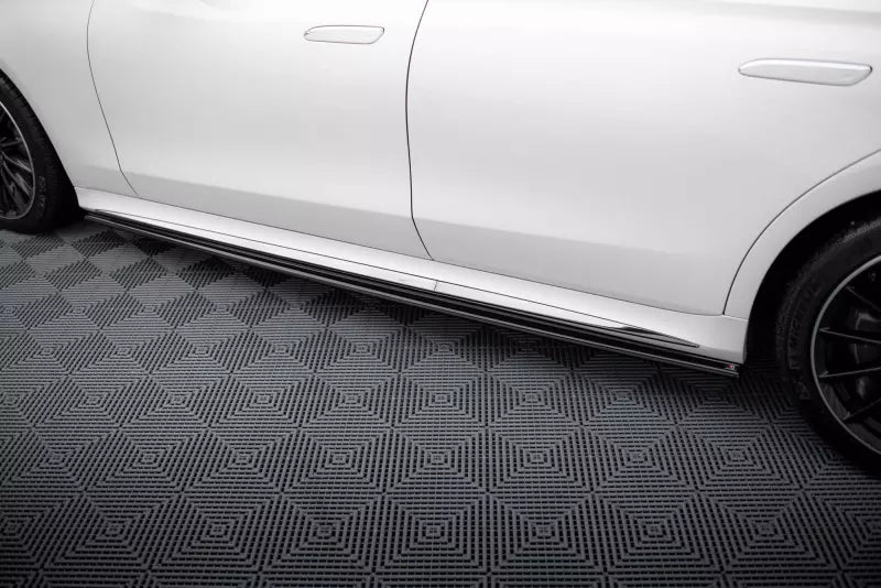 Maxton Design Seitenschweller (Paar) für Mercedes-Benz S AMG-Line W223 Hochglanz schwarz – Ansicht 2