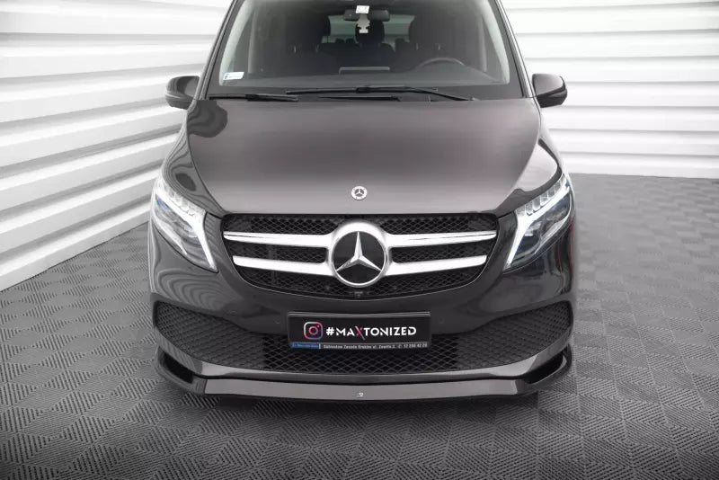 Maxton Design Frontlippe für Mercedes-Benz V-Klasse W447 Facelift Hochglanz schwarz – Ansicht 2