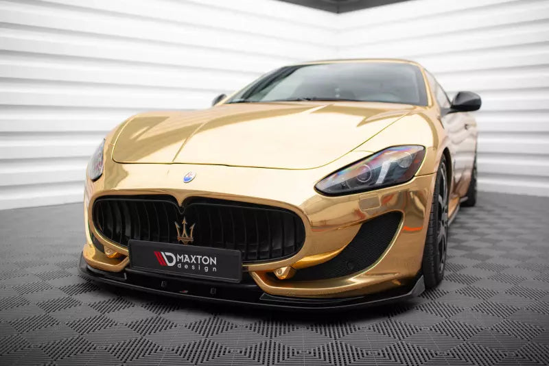 Maxton Design Frontlippe für Maserati Granturismo Mk1 Facelift Hochglanz schwarz – Ansicht 1