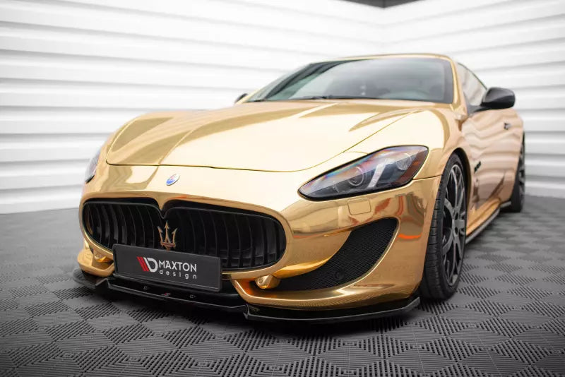 Maxton Design Frontlippe V.2 für Maserati Granturismo Mk1 Facelift Hochglanz schwarz – Ansicht 1