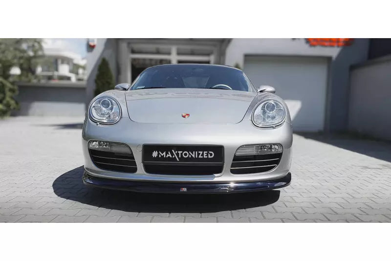 Maxton Design Frontlippe für Porsche Boxster 987 Hochglanz schwarz – Ansicht 2