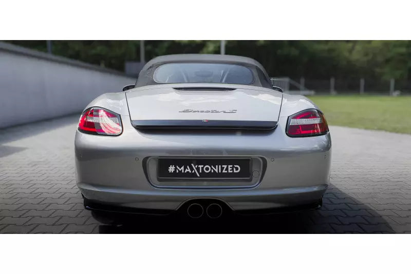 Maxton Design Diffusor Flaps für Porsche Boxster 987 Hochglanz schwarz – Ansicht 1