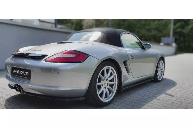 Maxton Design Diffusor Flaps für Porsche Boxster 987 Hochglanz schwarz – Ansicht 2