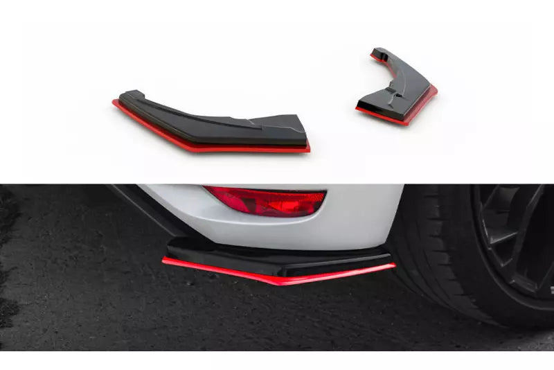 Maxton Design Diffusor Flaps V.2 für Renault Megane RS Mk4 Rot – Ansicht 2