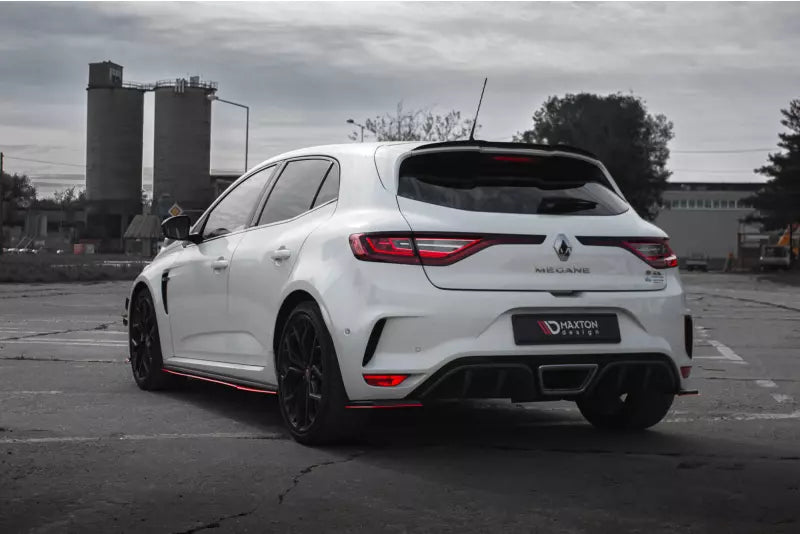 Maxton Design Diffusor Flaps V.2 für Renault Megane RS Mk4 Rot – Ansicht 3