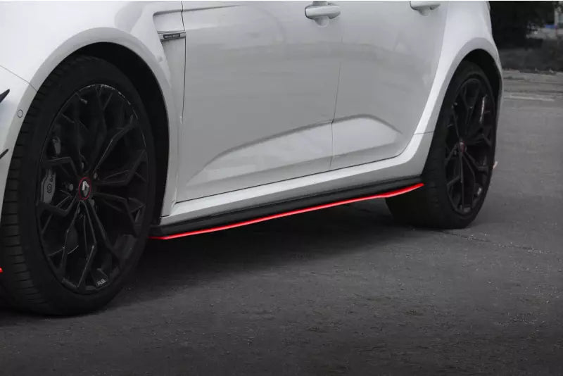 Maxton Design Seitenschweller (Paar) V.2 für Renault Megane RS Mk4 Rot – Ansicht 1