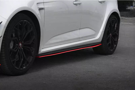 Maxton Design Seitenschweller (Paar) V.2 für Renault Megane RS Mk4 Rot – Ansicht 1