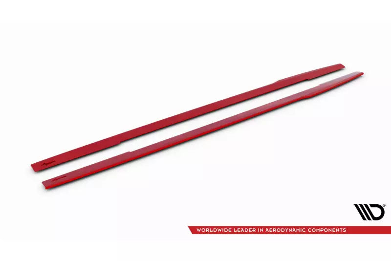 Maxton Design Seitenschweller (Paar) V.2 für Renault Megane RS Mk4 Rot – Ansicht 3