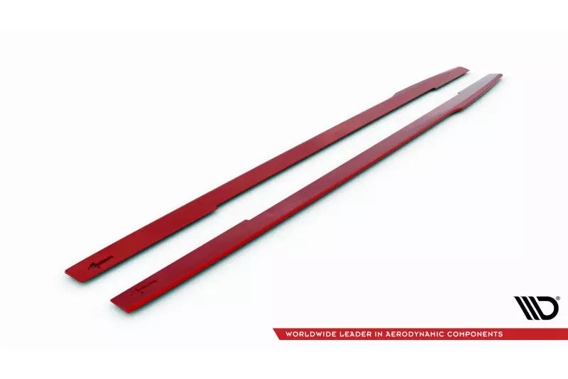 Maxton Design Seitenschweller (Paar) V.2 für Renault Megane RS Mk4 Rot – Ansicht 4