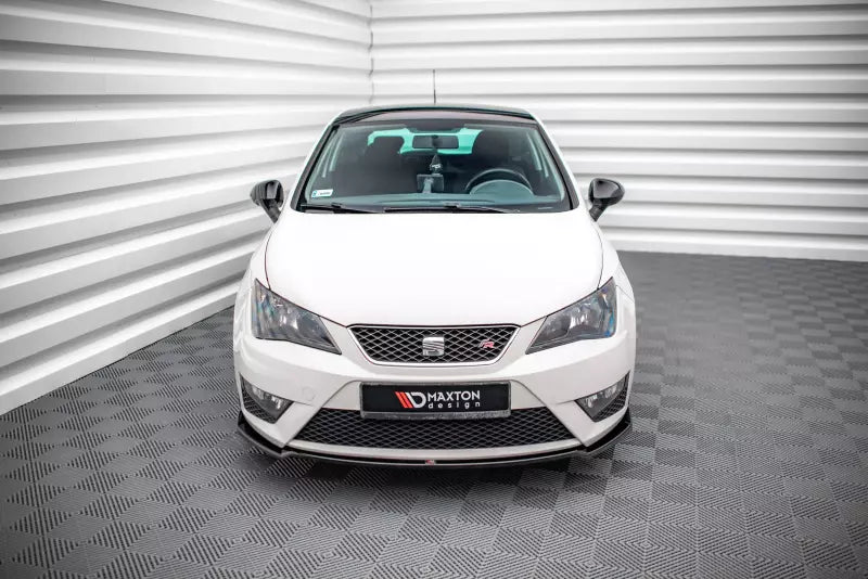 Maxton Design Frontlippe für Seat Ibiza FR SC Mk4 Facelift Hochglanz schwarz – Ansicht 1