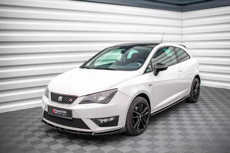 Maxton Design Frontlippe V.2 für Seat Ibiza FR SC Mk4 Facelift Hochglanz schwarz – Ansicht 1