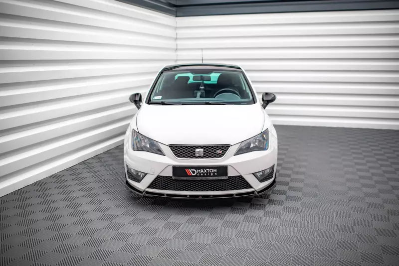 Maxton Design Frontlippe V.2 für Seat Ibiza FR SC Mk4 Facelift Hochglanz schwarz – Ansicht 2