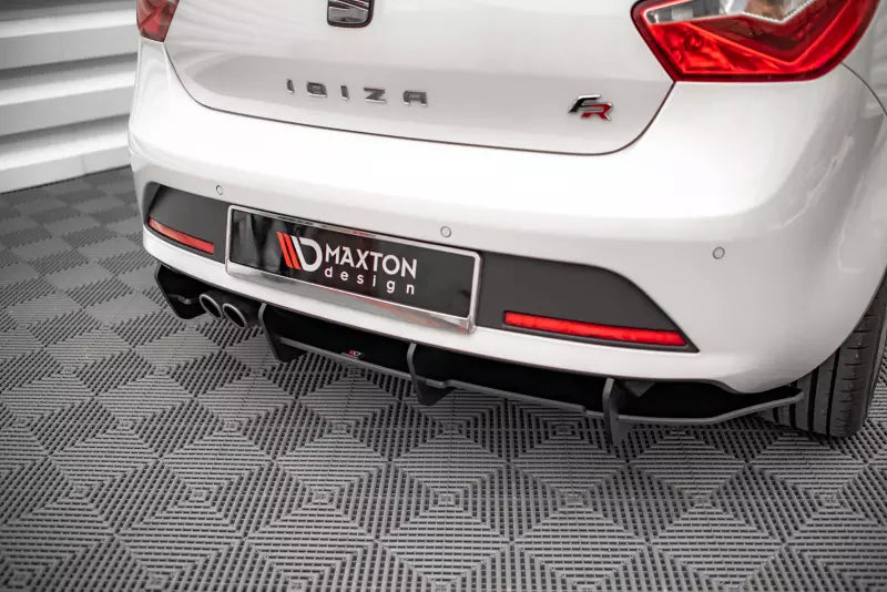 Maxton Design Street Pro Heckdiffusor für Seat Ibiza FR SC Mk4 Facelift Schwarz matt – Ansicht 3