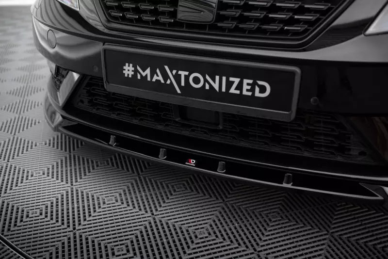 Maxton Design Frontlippe für Seat Leon Mk3 Facelift Hochglanz schwarz – Ansicht 3