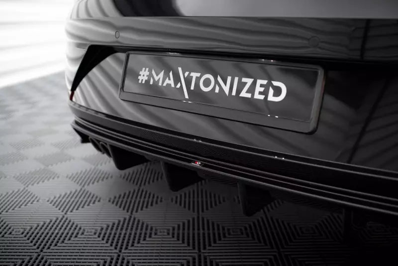 Maxton Design Heckdiffusor für Seat Leon Mk3 Facelift Hochglanz schwarz – Ansicht 3