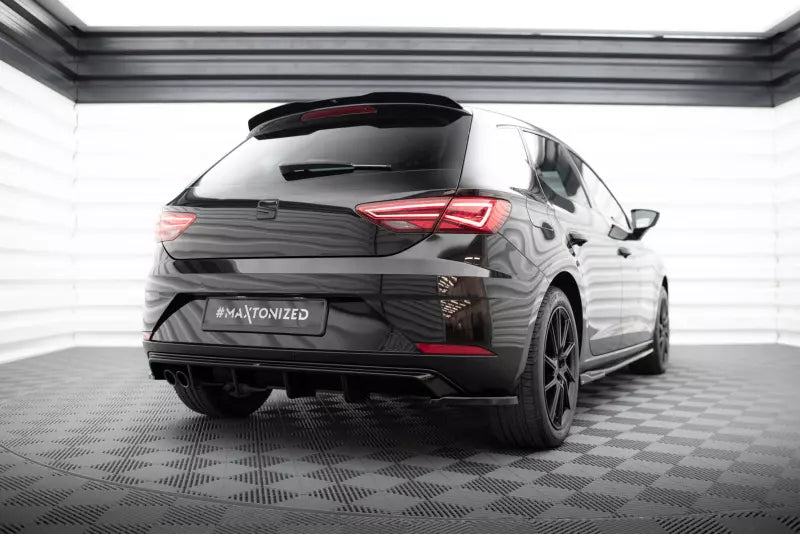 Maxton Design Diffusor Flaps V.2 für Seat Leon Mk3 Facelift Hochglanz schwarz – Ansicht 2