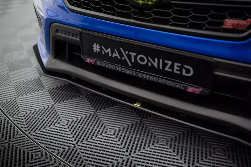 Maxton Design Street Pro Frontlippe für Subaru WRX STI Mk1 Facelift Schwarz matt – Ansicht 3