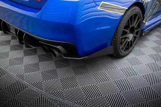 Maxton Design Street Pro Diffusor Flaps für Subaru WRX STI Mk1- Schwarz matt mit Hochglanz Flaps – Ansicht 1