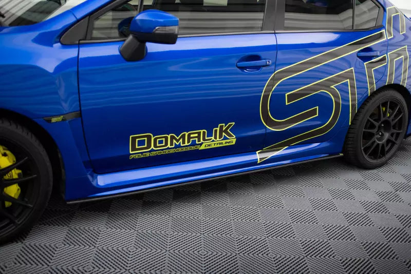 Maxton Design Street Pro Seitenschweller (Paar) für Subaru WRX STI Mk1 Schwarz matt – Ansicht 1