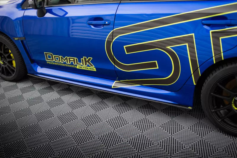 Maxton Design Street Pro Seitenschweller (Paar) für Subaru WRX STI Mk1 Schwarz matt – Ansicht 3