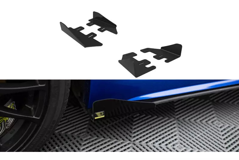 Maxton Design Street Pro Seitenschweller-Flaps für Subaru WRX STI Mk1 Hochglanz schwarz – Ansicht 1