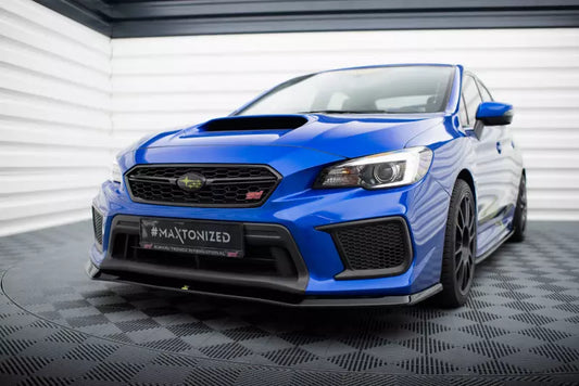 Maxton Design Frontlippe für Subaru WRX STI Mk1 Facelift Hochglanz schwarz – Ansicht 1