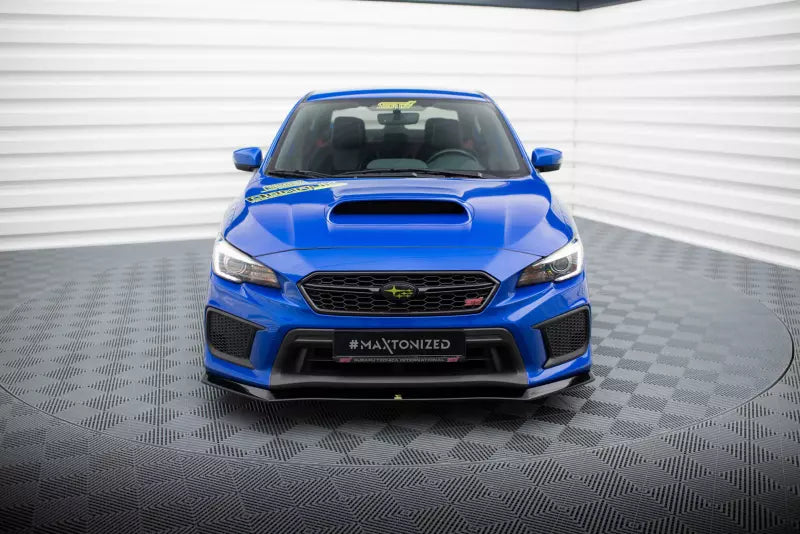 Maxton Design Frontlippe für Subaru WRX STI Mk1 Facelift Hochglanz schwarz – Ansicht 2