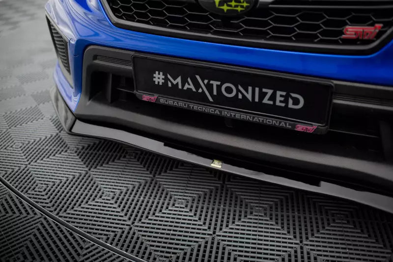 Maxton Design Frontlippe für Subaru WRX STI Mk1 Facelift Hochglanz schwarz – Ansicht 3