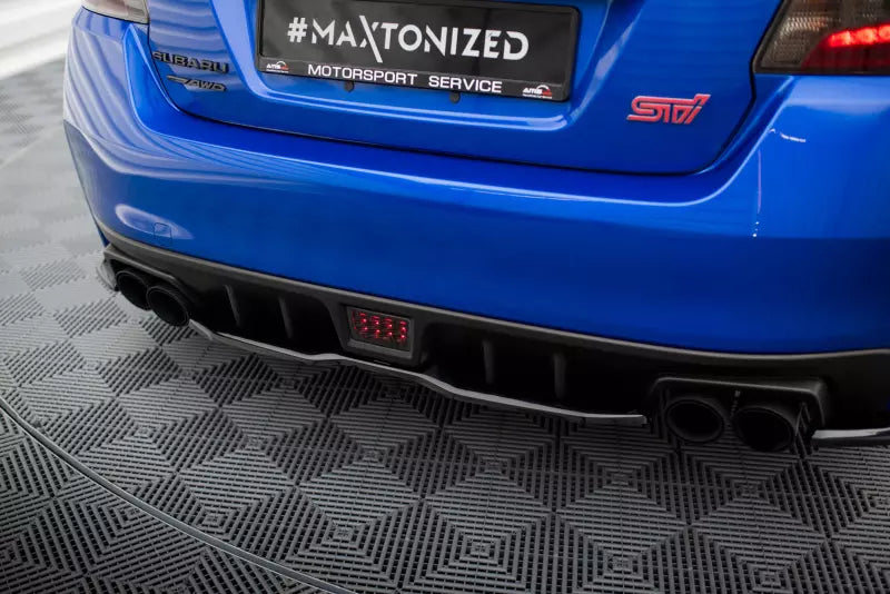 Maxton Design Mittlerer Heckdiffusor V.2 für Subaru WRX STI Mk1 Hochglanz schwarz – Ansicht 3