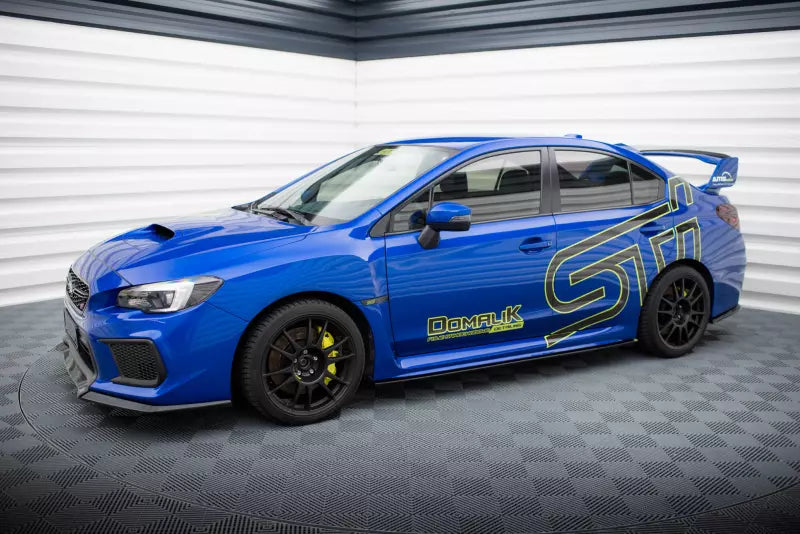 Maxton Design Seitenschweller (Paar) V.2 für Subaru WRX STI Mk1 Hochglanz schwarz – Ansicht 2