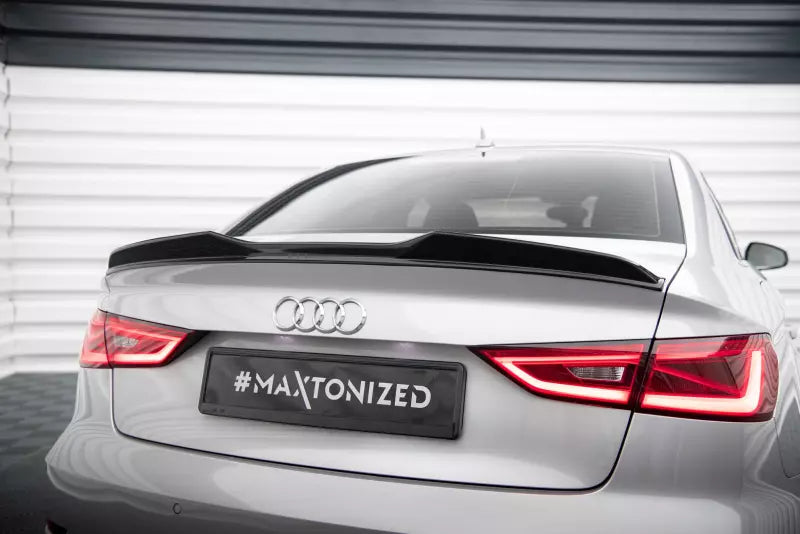 Maxton Design Heckspoiler 3D für Audi A3 / S3 / RS3 / A3 S-Line 8V Limousine 8V (2013-2020) Hochglanz schwarz – Ansicht 2