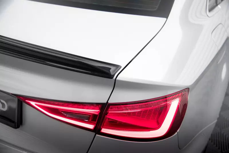 Maxton Design Heckspoiler 3D für Audi A3 / S3 / RS3 / A3 S-Line 8V Limousine 8V (2013-2020) Hochglanz schwarz – Ansicht 3