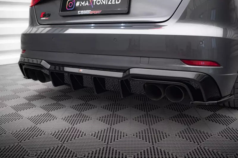 Maxton Design Heckdiffusor für Audi S3 Sportback 8V Facelift Hochglanz schwarz – Ansicht 4