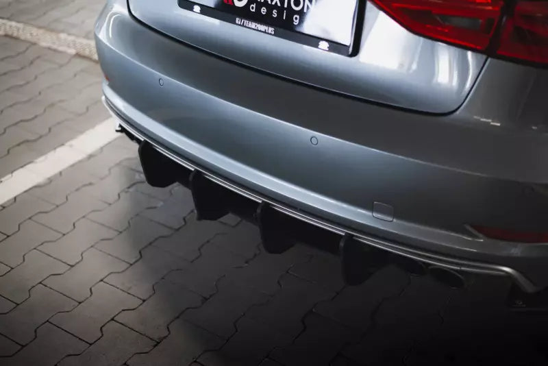 Maxton Design Street Pro Heckdiffusor für Audi S3 Limousine 8V Schwarz matt – Ansicht 3