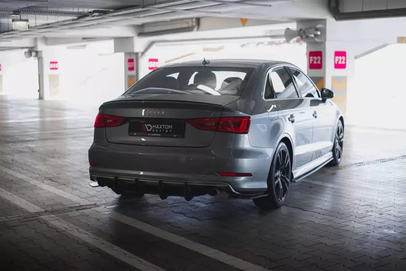 Maxton Design Street Pro Heckdiffusor für Audi S3 Limousine 8V Schwarz matt – Ansicht 4