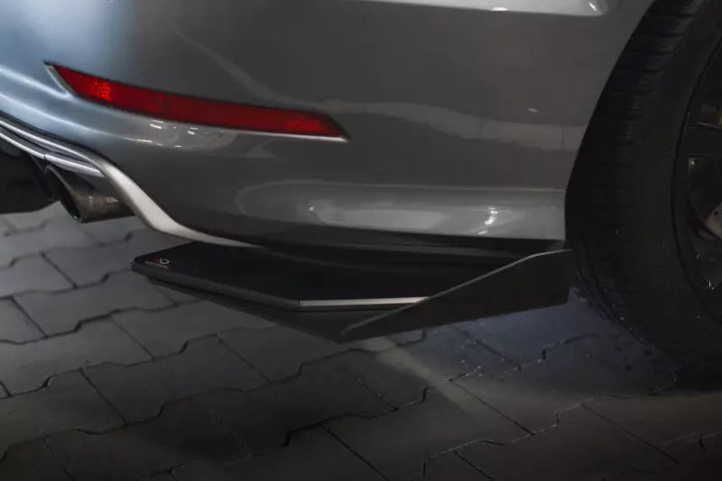 Maxton Design Street Pro Heckdiffusor-Flaps fürAudi S3 Limousine 8V Schwarz matt mit Hochglanz Flaps – Ansicht 2