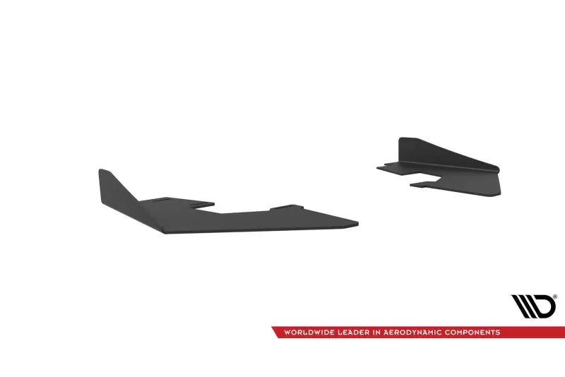 Maxton Design Street Pro Heckdiffusor-Flaps fürAudi S3 Limousine 8V Schwarz matt mit Hochglanz Flaps – Ansicht 3