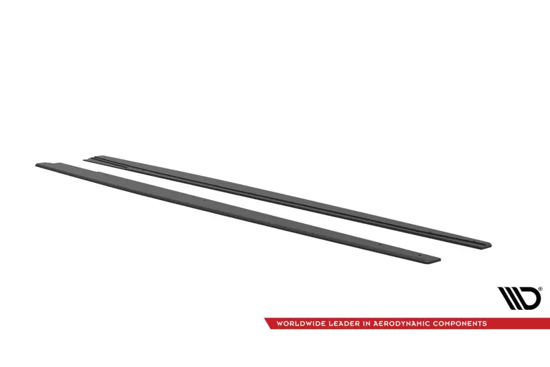 Maxton Design Street Pro Seitenschweller (Paar) für Audi S3 / A3 S-Line Limousine 8V Schwarz matt – Ansicht 2