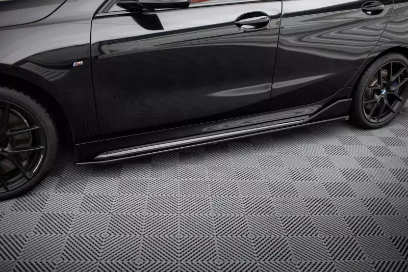 Maxton Design Seitenschweller (Paar) für BMW M135i M-Performance F40 Hochglanz schwarz – Ansicht 1