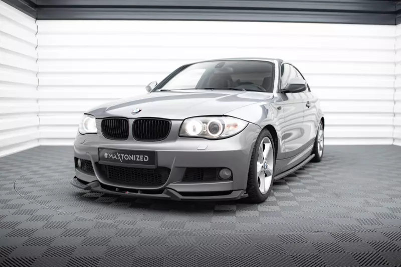 Maxton Design Frontlippe für BMW 1er M-Paket E82 Hochglanz schwarz – Ansicht 1