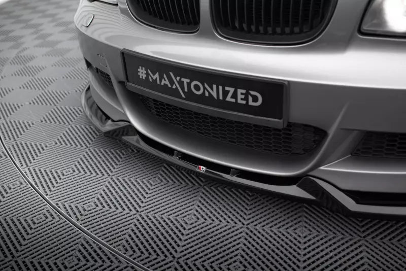 Maxton Design Frontlippe für BMW 1er M-Paket E82 Hochglanz schwarz – Ansicht 3