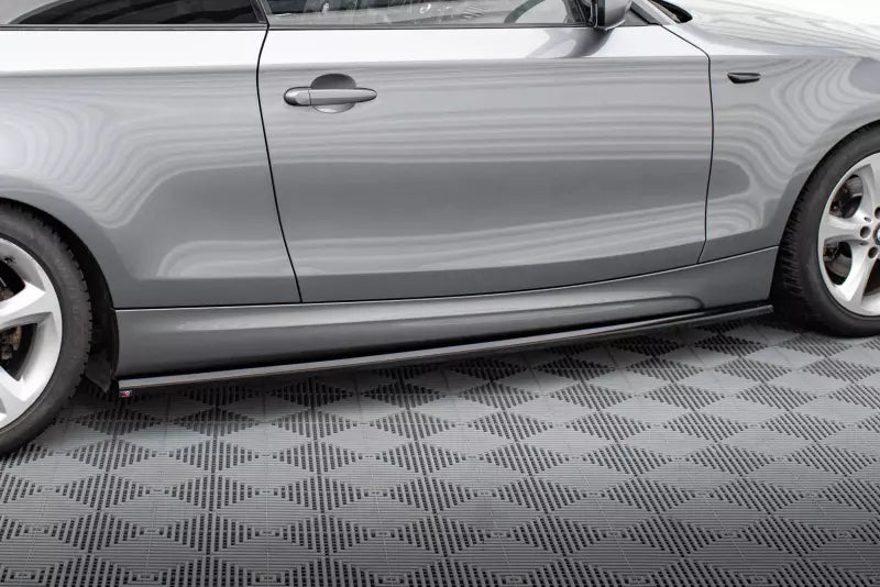 Maxton Design Seitenschweller (Paar) für BMW 1er M-Paket E82 Hochglanz schwarz – Ansicht 1
