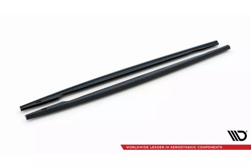 Maxton Design Seitenschweller (Paar) für BMW 1er M-Paket E82 Hochglanz schwarz – Ansicht 3
