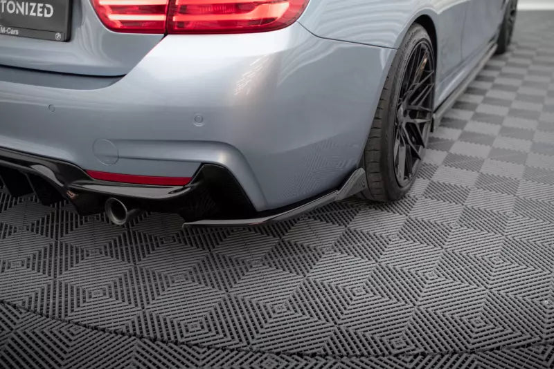 Maxton Design Diffusor Flaps (Paar) V.5 für BMW 4er Coupe M-Paket F32 Hochglanz schwarz – Ansicht 1