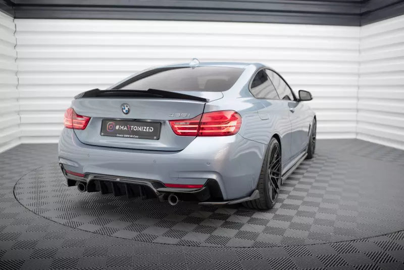 Maxton Design Diffusor Flaps (Paar) V.5 für BMW 4er Coupe M-Paket F32 Hochglanz schwarz – Ansicht 2