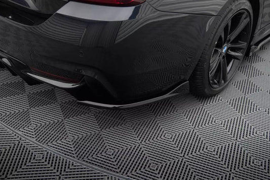Maxton Design Diffusor Flaps (Paar) V.1 für BMW 4er Gran Coupe M-Paket F36 Hochglanz schwarz – Ansicht 1