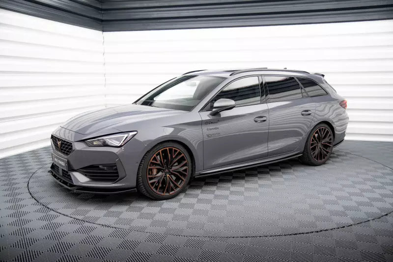 Maxton Design Seitenschweller (Paar) für Cupra Leon Aero Mk1 Hochglanz schwarz – Ansicht 2