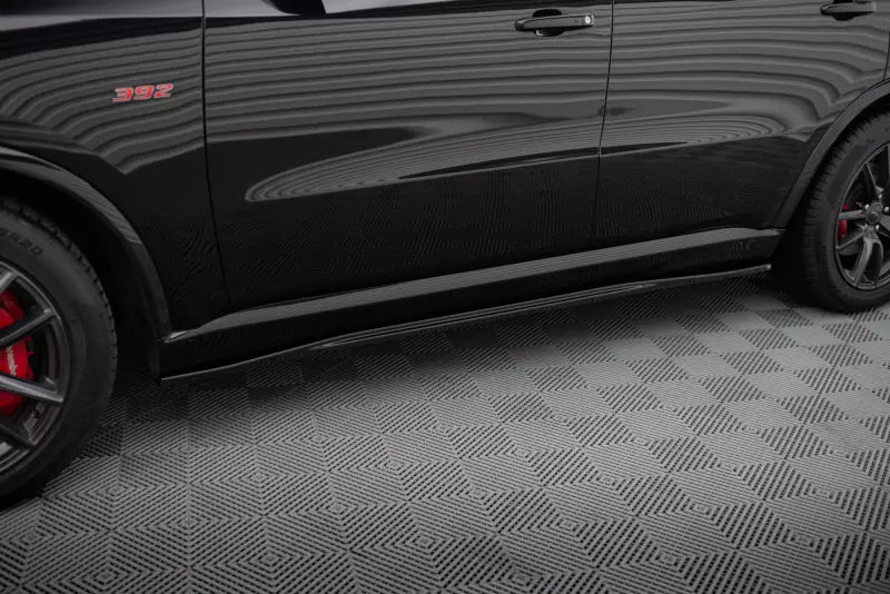 Maxton Design Seitenschweller (Paar) für Dodge Durango SRT Mk3 Hochglanz schwarz – Ansicht 1