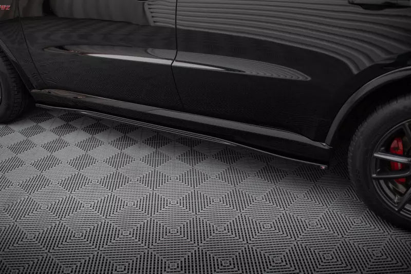 Maxton Design Seitenschweller (Paar) für Dodge Durango SRT Mk3 Hochglanz schwarz – Ansicht 3