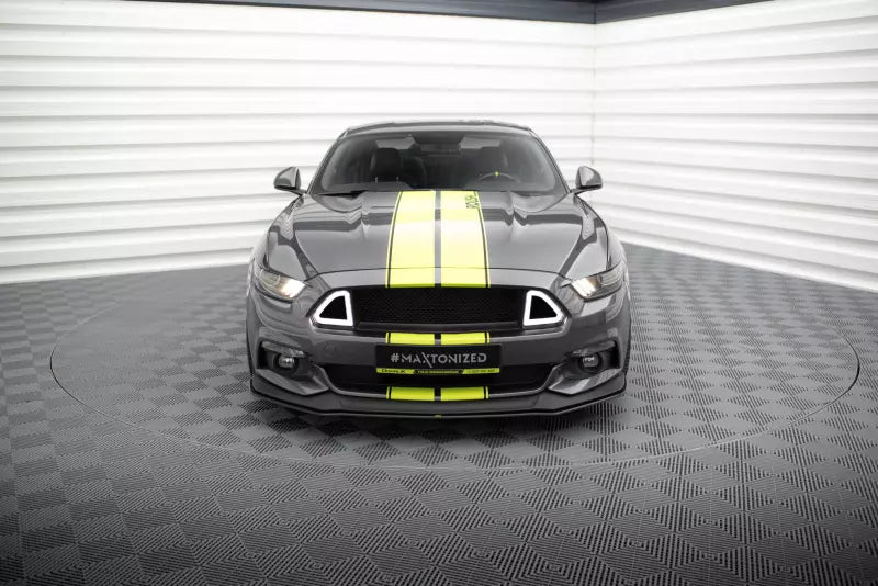 Maxton Design Street Pro Frontlippe für Ford Mustang GT Mk6 Schwarz matt – Ansicht 2